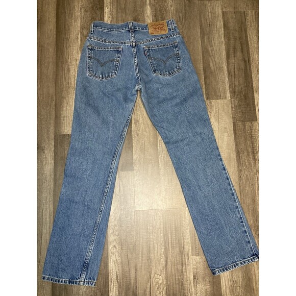 Levi’s 505 Vintage 7 JR M 28x31.5 Denim Jeans Reg Straight Leg Cotton Y2K (2000) - Picture 4 of 10